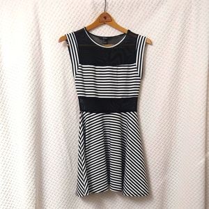 FOREVER 21 Striped Black and White Dress